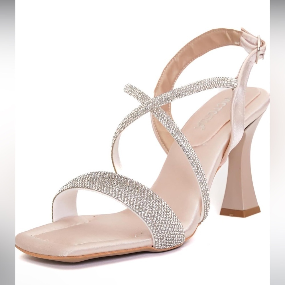MADAM VICTORIA‎ Women's Slingback Buckle Kitten Chunky Heels | Size 5.5 | NEW!🩶